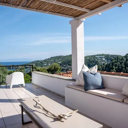 Villa Sea View With Private Garden And Terrace - Walk To Achladies (Skiathos)