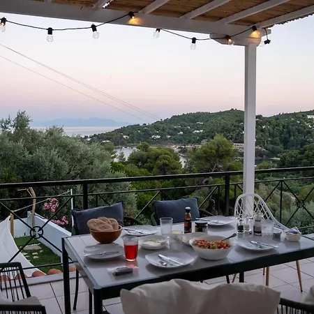 Sea View With Private Garden And Terrace - Walk To Villa Achladies (Skiathos)